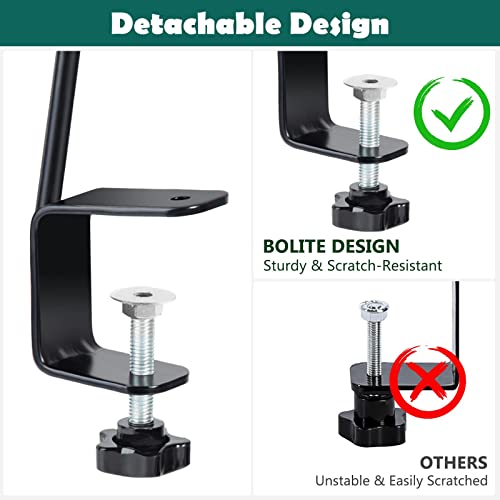 BOLITE 18013 Deck Bird Feeder Hanger, Heavy Duty Extended Reach Deck Hook for Bird Feeders, Planters, Lanterns, Wind Chimes, Holiday Decorations and More