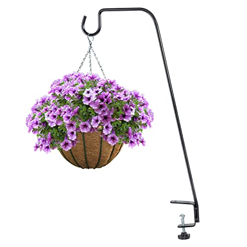 BOLITE 18013 Deck Bird Feeder Hanger, Heavy Duty Extended Reach Deck Hook for Bird Feeders, Planters, Lanterns, Wind Chimes, Holiday Decorations and More