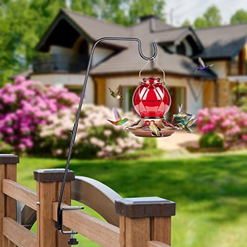 BOLITE Deck Hook, 28Inch Bird Feeder Hanger for Hummingbird Feeders, Planters, Lanterns, Wind Chimes, Holiday Decorations and More, Heavy Duty, Ideal Gifts
